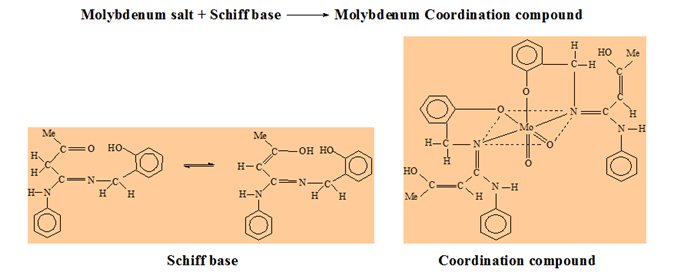 Mo schiff base complexes