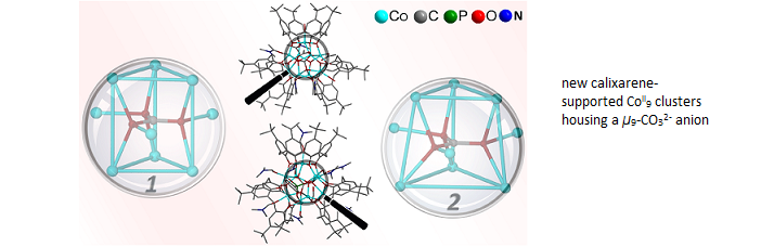 new calixarene-supported CoII9 clusters housing a Î¼9-CO32- anion